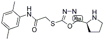 N-(2,5-DIMETHYL-PHENYL)-2-(5-PYRROLIDIN-2-YL-[1,3,4]OXADIAZOL-2-YLSULFANYL)-ACETAMIDE Struktur