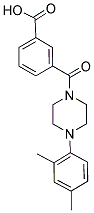 3-([4-(2,4-DIMETHYLPHENYL)PIPERAZIN-1-YL]CARBONYL)BENZOIC ACID Struktur