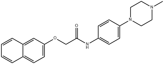 N-(4-(4-METHYLPIPERAZIN-1-YL)PHENYL)-2-(NAPHTHALEN-2-YLOXY)ACETAMIDE Struktur