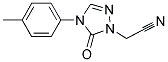 2-[4-(4-METHYLPHENYL)-5-OXO-4,5-DIHYDRO-1H-1,2,4-TRIAZOL-1-YL]ACETONITRILE Struktur