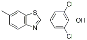 2,6-DICHLORO-4-(6-METHYL-1,3-BENZOTHIAZOL-2-YL)PHENOL Struktur