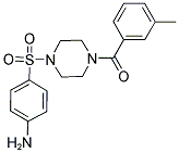 4-([4-(3-METHYLBENZOYL)PIPERAZIN-1-YL]SULFONYL)ANILINE Struktur