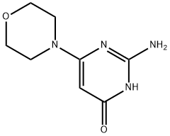 2-AMINO-6-MORPHOLIN-4-YL-3 H-PYRIMIDIN-4-ONE Struktur