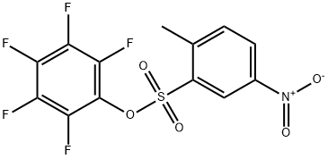 2,3,4,5,6-PENTAFLUOROPHENYL 2-METHYL-5-NITROBENZENESULFONATE Struktur