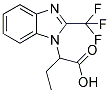 2-(2-TRIFLUOROMETHYL-BENZOIMIDAZOL-1-YL)-BUTYRIC ACID Struktur