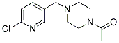 1-(4-[(6-CHLORO-3-PYRIDINYL)METHYL]PIPERAZINO)-1-ETHANONE Struktur