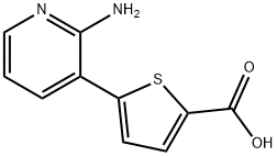 5-(2-AMINO-PYRIDIN-3-YL)-THIOPHENE-2-CARBOXYLIC ACID Struktur