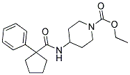 ETHYL 4-((PHENYLCYCLOPENTYL)CARBONYLAMINO)PIPERIDINECARBOXYLATE Struktur