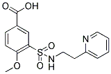 4-METHOXY-3-(2-PYRIDIN-2-YL-ETHYLSULFAMOYL)-BENZOIC ACID Struktur