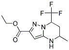 5-METHYL-7-TRIFLUOROMETHYL-4,5,6,7-TETRAHYDRO-PYRAZOLO[1,5-A]PYRIMIDINE-2-CARBOXYLIC ACID ETHYL ESTER Struktur