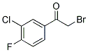 2-BROMO-1-(3-CHLORO-4-FLUOROPHENYL)ETHANONE Struktur