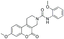 8-METHOXY-N-(2-METHOXYPHENYL)-5-OXO-1,5-DIHYDRO-2H-CHROMENO[3,4-C]PYRIDINE-3(4H)-CARBOXAMIDE Struktur