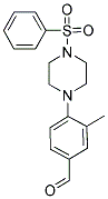 3-METHYL-4-[4-(PHENYLSULFONYL)PIPERAZIN-1-YL]BENZALDEHYDE Struktur