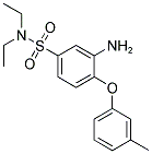 3-AMINO-N,N-DIETHYL-4-(3-METHYLPHENOXY)BENZENESULFONAMIDE Struktur