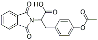 3-(4-ACETOXY-PHENYL)-2-(1,3-DIOXO-1,3-DIHYDRO-ISOINDOL-2-YL)-PROPIONIC ACID Struktur