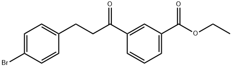 3-(4-BROMOPHENYL)-3'-CARBOETHOXYPROPIOPHENONE Struktur