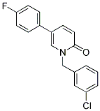 1-(3-CHLOROBENZYL)-5-(4-FLUOROPHENYL)PYRIDIN-2(1H)-ONE Struktur