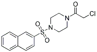 2-CHLORO-1-[4-(NAPHTHALENE-2-SULFONYL)-PIPERAZIN-1-YL]-ETHANONE Struktur