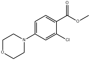 METHYL 2-CHLORO-4-(1H-PYRAZOL-1-YL)BENZENECARBOXYLATE Struktur