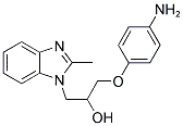 1-(4-AMINO-PHENOXY)-3-(2-METHYL-BENZOIMIDAZOL-1-YL)-PROPAN-2-OL Struktur