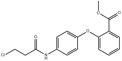 METHYL 2-(4-[(3-CHLOROPROPANOYL)AMINO]PHENOXY)BENZENECARBOXYLATE Struktur