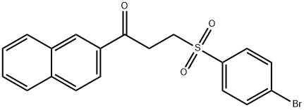 3-[(4-BROMOPHENYL)SULFONYL]-1-(2-NAPHTHYL)-1-PROPANONE Struktur