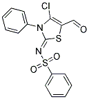 N-(4-CHLORO-5-FORMYL-3-PHENYL-3H-THIAZOL-2-YLIDENE)-BENZENESULFONAMIDE Struktur