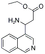 3-AMINO-3-ISOQUINOLIN-4-YL-PROPIONIC ACID ETHYL ESTER Struktur