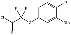 2-CHLORO-5-(2-CHLORO-1,1,2-TRIFLUORO-ETHOXY)-PHENYLAMINE Struktur