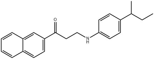 3-[4-(SEC-BUTYL)ANILINO]-1-(2-NAPHTHYL)-1-PROPANONE Struktur