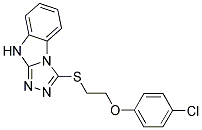 3-([2-(4-CHLOROPHENOXY)ETHYL]THIO)-9H-[1,2,4]TRIAZOLO[4,3-A]BENZIMIDAZOLE Struktur