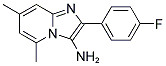 IMIDAZO[1,2-A]PYRIDIN-3-AMINE, 2-(4-FLUOROPHENYL)-5,7-DIMETHYL-HYDROCHLORIDE Struktur