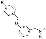 1-(3-((4-FLUOROBENZYL)OXY)PHENYL)-N-METHYLMETHANAMINE Struktur