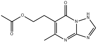 2-(5-METHYL-7-OXO-4,7-DIHYDRO[1,2,4]TRIAZOLO[1,5-A]PYRIMIDIN-6-YL)ETHYL ACETATE Struktur