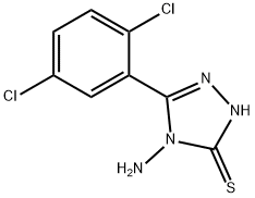 4-AMINO-5-(2,5-DICHLOROPHENYL)-4H-1,2,4-TRIAZOLE-3-THIOL Struktur