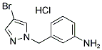 3-(4-BROMO-PYRAZOL-1-YLMETHYL)-PHENYLAMINE HYDROCHLORIDE Struktur