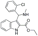 3-[(2-CHLOROPHENYL)-METHYLAMINO-METHYL]-1H-INDOLE-2-CARBOXYLIC ACID ETHYL ESTER Struktur