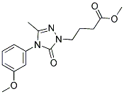 METHYL 4-[4-(3-METHOXYPHENYL)-3-METHYL-5-OXO-4,5-DIHYDRO-1H-1,2,4-TRIAZOL-1-YL]BUTANOATE Struktur