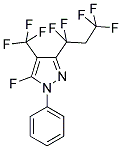 5-FLUORO-3-(1,1,3,3,3-PENTAFLUOROPROPYL)-1-PHENYL-4-TRIFLUOROMETHYL-1H-PYRAZOLE Struktur