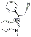 (3R)-3-(METHYL-1H-INDOL-3-YL)-3-PHENYLPROPIONITRILE Struktur