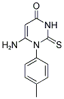 6-AMINO-1-(4-METHYLPHENYL)-2-THIOXO-2,3-DIHYDRO-4(1H)-PYRIMIDINONE Struktur