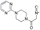 4-(2-PYRIMIDINO)-PIPERAZINO-1-ISOCYANO-ACETAMIDE Struktur