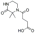 4-(2,2-DIMETHYL-3-OXO-PIPERAZIN-1-YL)-4-OXO-BUTYRIC ACID Struktur