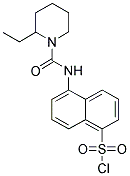 5-[(2-ETHYL-PIPERIDINE-1-CARBONYL)-AMINO]-NAPHTHALENE-1-SULFONYL CHLORIDE Struktur