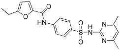 N-(4-{[(4,6-DIMETHYLPYRIMIDIN-2-YL)AMINO]SULFONYL}PHENYL)-5-ETHYL-2-FURAMIDE Struktur