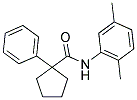 N-(2,5-DIMETHYLPHENYL)(PHENYLCYCLOPENTYL)FORMAMIDE Struktur