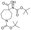 1-BOC-4-(BOC-AMINO)AZEPANE-4-CARBOXYLIC ACID Struktur