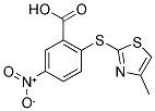 2-(4-METHYL-THIAZOL-2-YLSULFANYL)-5-NITRO-BENZOIC ACID Struktur