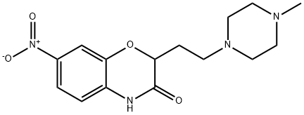 2-[2-(4-METHYLPIPERAZINO)ETHYL]-7-NITRO-2H-1,4-BENZOXAZIN-3(4H)-ONE Struktur