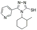 4-(2-METHYL-CYCLOHEXYL)-5-PYRIDIN-3-YL-4H-[1,2,4]TRIAZOLE-3-THIOL Struktur